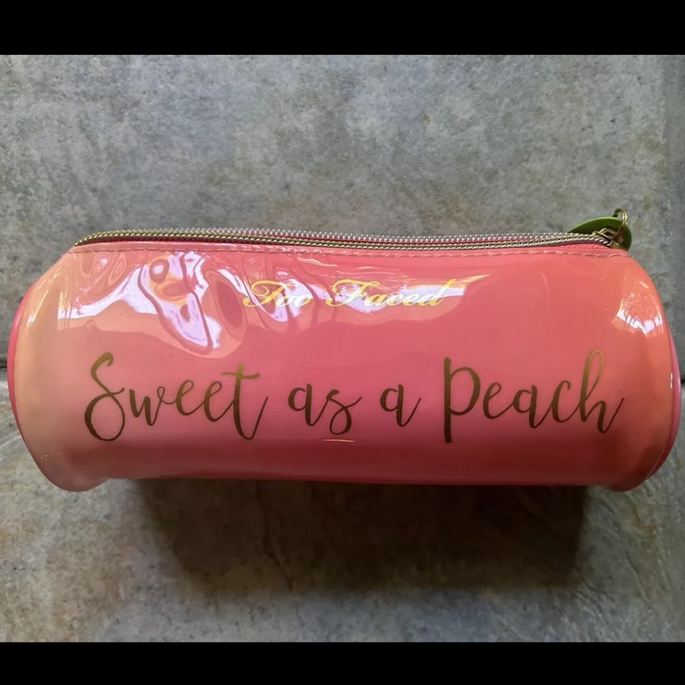 Too Faced Cosmetics Sweet As A Peach Makeup Bag Carrying Case